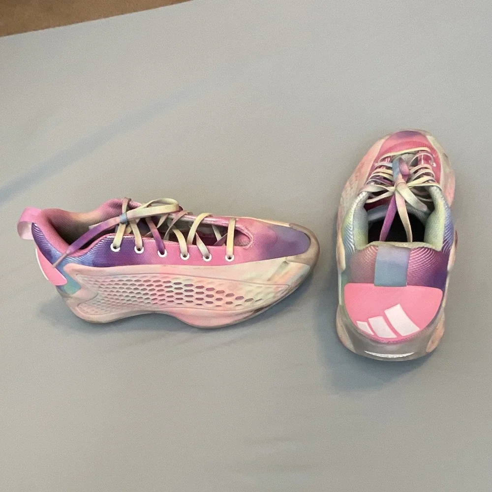 Adidas AE 1 Low Cotton Candy Anthony Edwards Mens Shoes Size 8 AQ4918